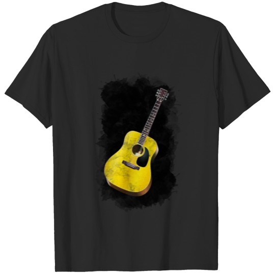 Discover Guitar Watercolor Art / Love Music Player Graphic T-shirt