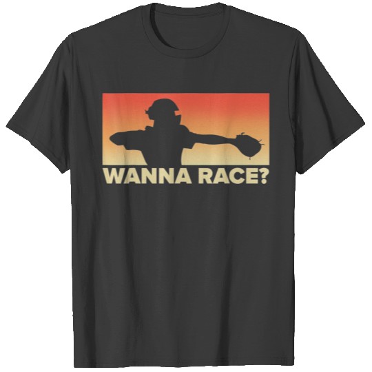 Baseball Catcher Wanna Race gift Baseball gift T-shirt