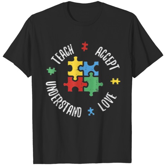 Discover Autism Awareness Teacher Shirt Teach Accept T-shirt