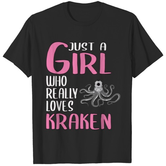 Discover Womens Octopus Gift Just A Girl Who Really Loves K T-shirt