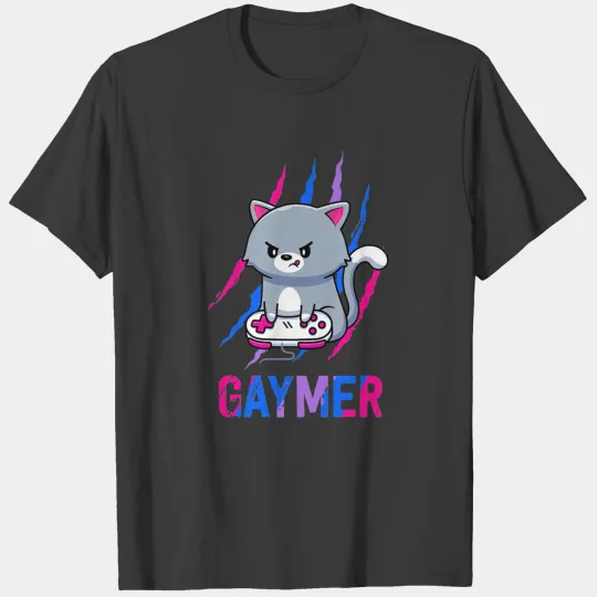 Bisexual Gaymer Geek Pride LGBT Video Game Lovers T-shirt