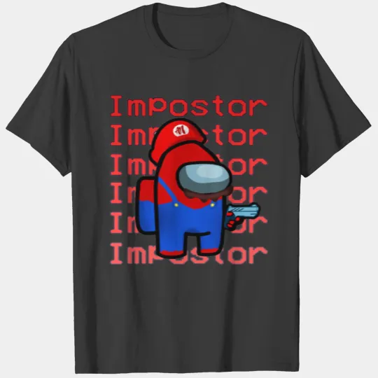 Among Us - Impostor - Super Mario T-shirt