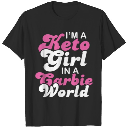 Discover Funny Ketogenic Diet Keto Girl Carbie World birthd T-shirt