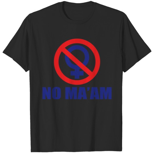 Discover No Ma Am Logo T Shirt Front Only birthday christ T-shirt