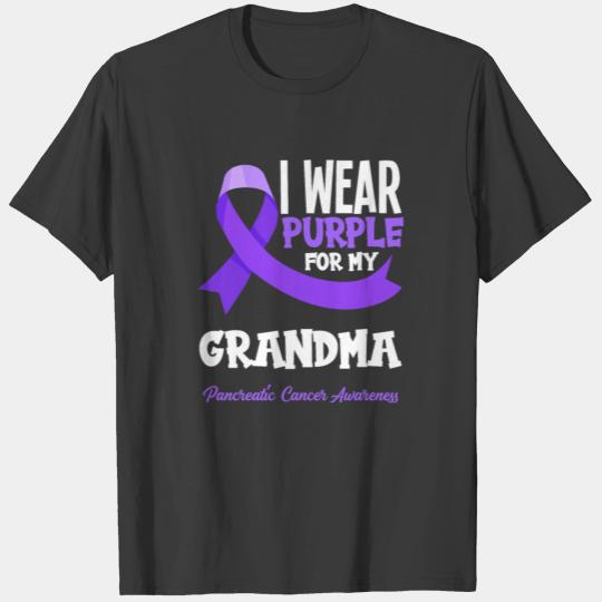 I Wear Purple For My Grandma Pancreatic Cancer T-shirt