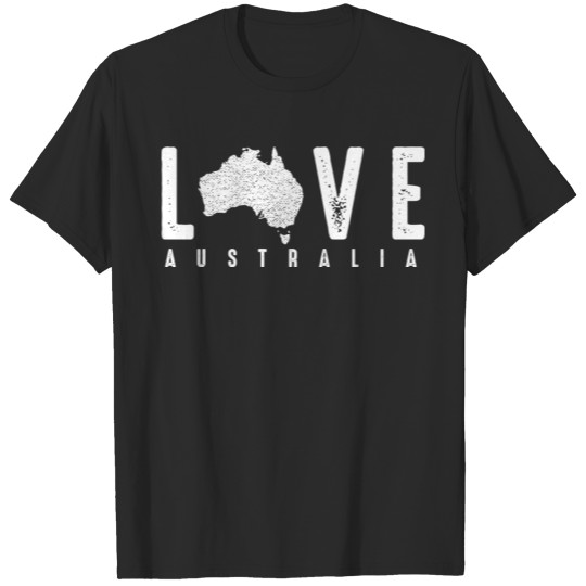 Discover Love Australia Shirt Australia Day Map Australia P T-shirt