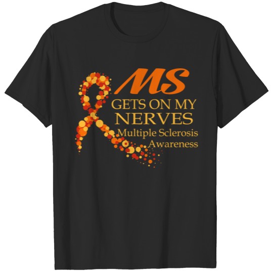 Discover Multiple Sclerosis Ribbon Ms Awareness Shirts T-shirt