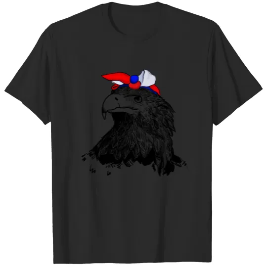 Eagle With France Flag Bandage T-shirt