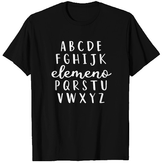 Alphabet Elemeno Funny Kindergarten Teacher T-shirt