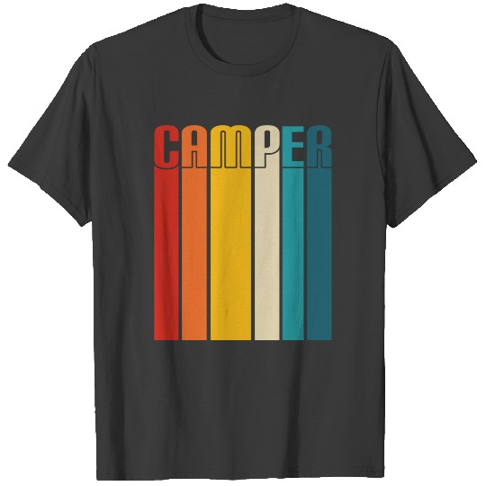 Camper retro sunset colors camper gifts T-shirt