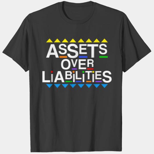 Assets Over Liabilities Accountant Martin 80s 90s T-shirt