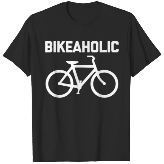 Discover Funny Bike Shirt Bikeaholic TShirt funny cycling T-shirt