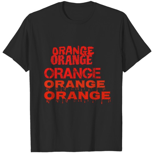 Discover Orange text design T-shirt