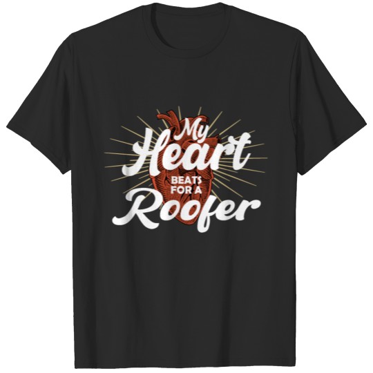 Discover Roofer Craftsman Master Ladies Heart Gift T-shirt