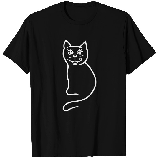 Cat Pets Kids Silhouette Wild cat Miau T-shirt
