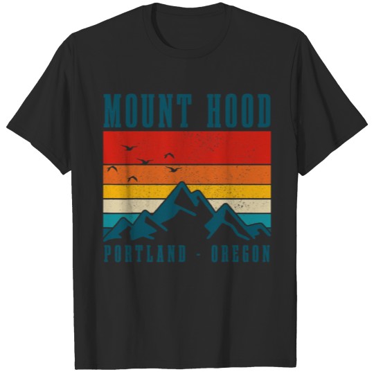 Mount Hood Portland Oregon Vintage Mountains PNW T-shirt