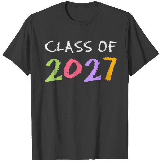 Class Of 2027 First Day Of School Funny Grow With T-shirt
