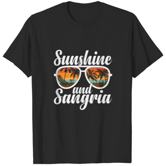Discover Sunshine and Sangria Cocktails Summer Vacation T-shirt