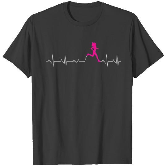 Runners Heartbeat Running Heartbeat Funny For T-shirt