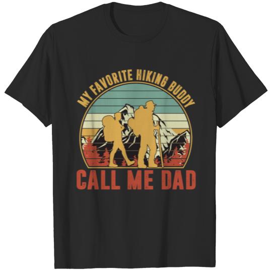 Discover My Favorite Hiking Buddy Call Me Dad Vintage T-shirt