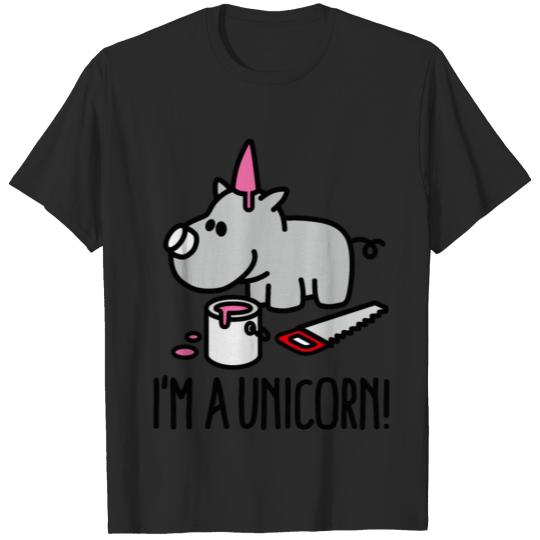I'm a unicorn rhino funny chubby BBW Plus Size T-shirt