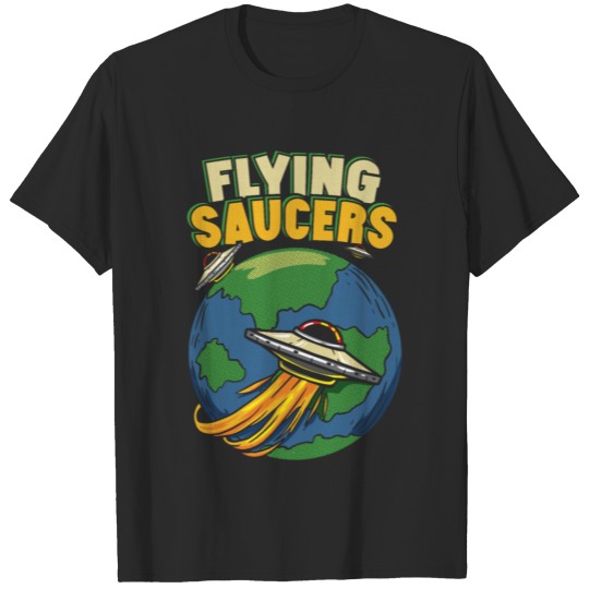 Discover Flying Saucers UFO Abduction Extraterrestrial T-shirt
