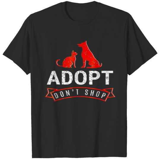 Discover Adopt Dont Shop Animal Rescue Dog Cat Gift T T-shirt