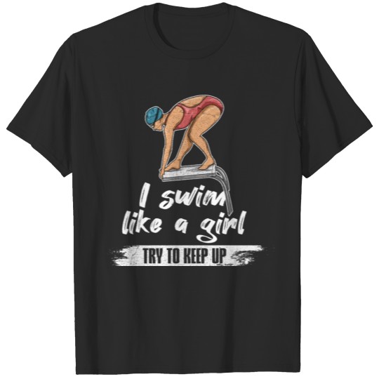 Discover Swim Club Design for your Expert Swimmer Wife T-shirt