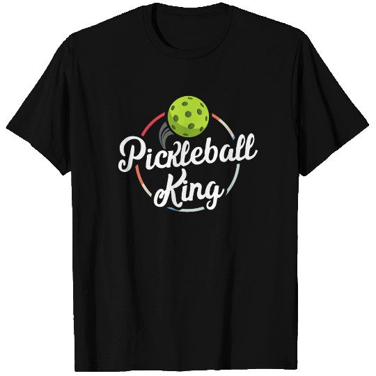 Retro Pickleball King Vintage Pickle Ball Player T-shirt