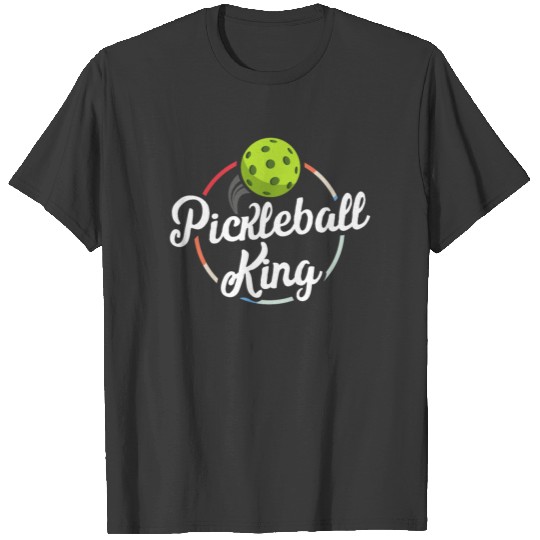 Retro Pickleball King Vintage Pickle Ball Player T-shirt