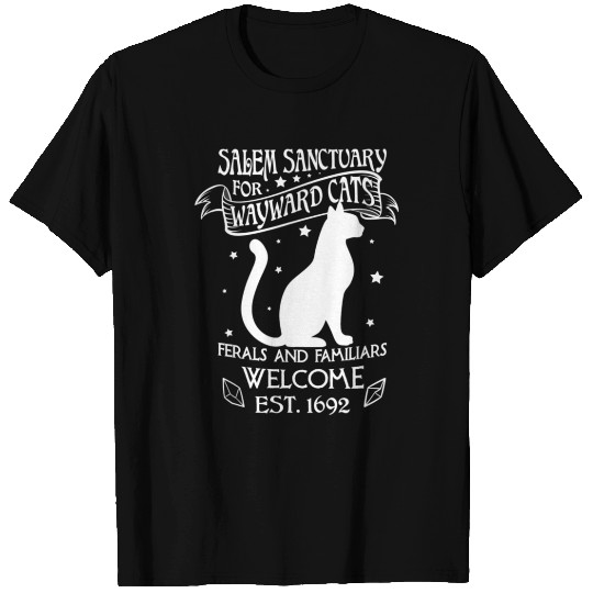 Witch Salem Sanctuary For Wayward Black Cats T-shirt