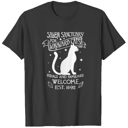 Witch Salem Sanctuary For Wayward Black Cats T-shirt