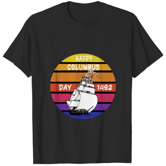 Discover Happy Columbus Day 1492 T-shirt
