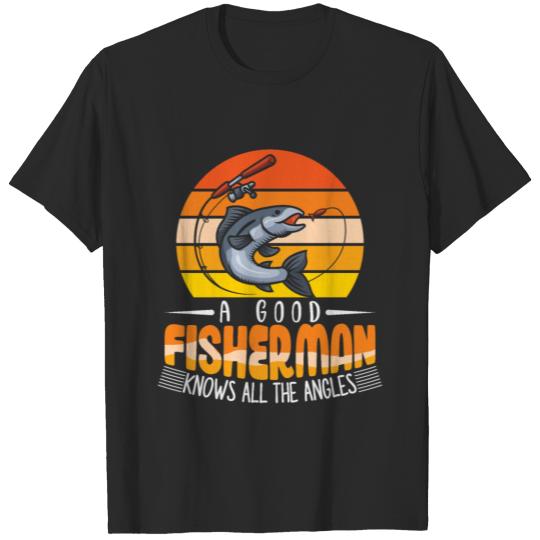 Fisherman sport fishing angler saying T-shirt