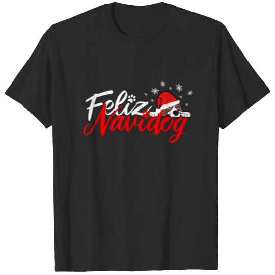Discover Feliz Navidog Puppy Waiting For Christmas I Love T-shirt