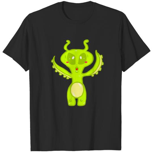 Discover Green Alien T-shirt