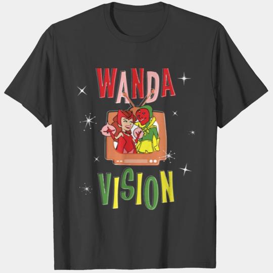 Marvel WandaVision Wanda Vision Retro TV Artw 6 T-shirt