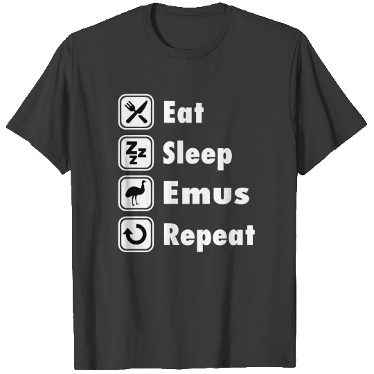 Discover TEE - Eat Sleep Emus Repeat T-shirt