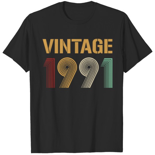 Discover Beautiful Vintage 1991 Birthday Design T-shirt