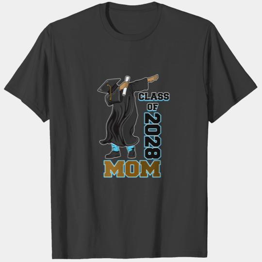 Class of 2028 Senior Class Grad Proud Mom Melanin T-shirt
