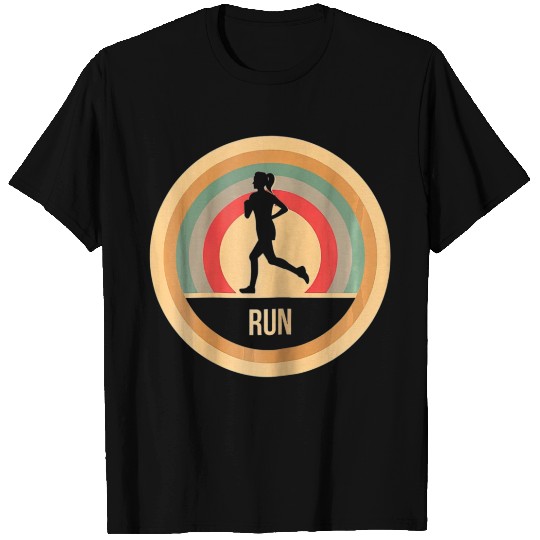 Retro Vintage Running T for runners T-shirt