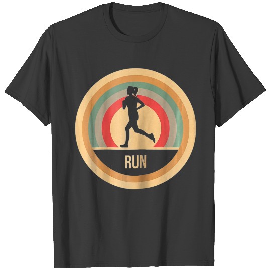 Retro Vintage Running T for runners T-shirt