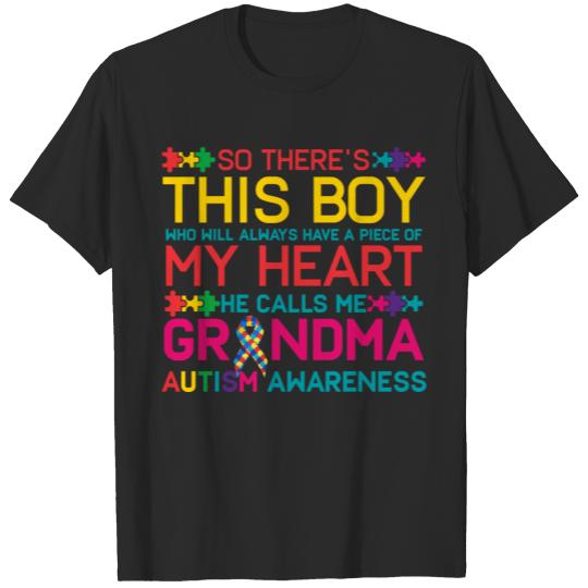 Discover Autism Grandma Hoodie Funny Autism Awareness Day H T-shirt