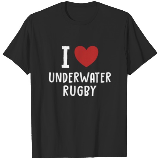 Discover I love Underwater Rugby Scuba Diver UWR T-shirt