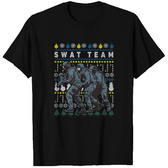 Police Swat Team Ugly Christmas T-shirt