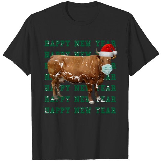 Discover Happy New Year Of The Ox Santa 2021Gift Tee T-shirt
