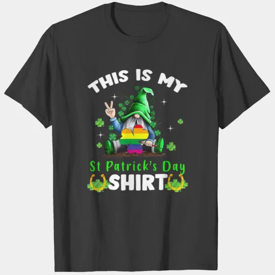 This Is My St Patricks Day Gnomes Gay Pride LGBT T T-shirt