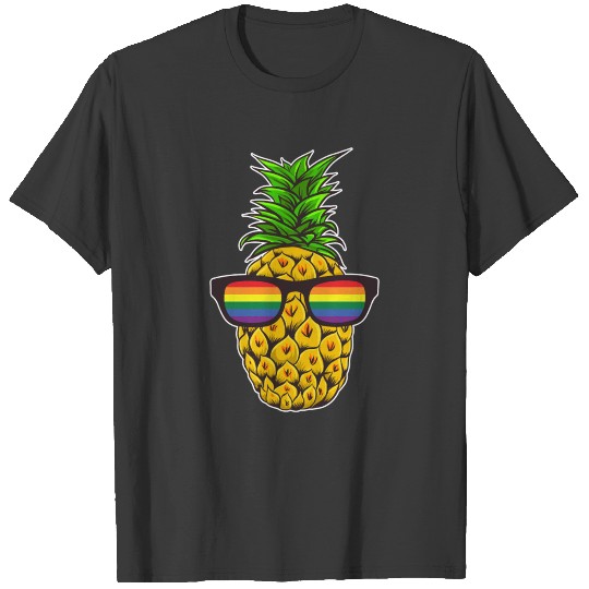 Lgbt Funny Gay Pride Pineapple Gift Rainbow FlagGi T-shirt