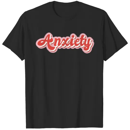 Anxiety Aesthetic Pink Red Retro Pin up 80s 90s T-shirt