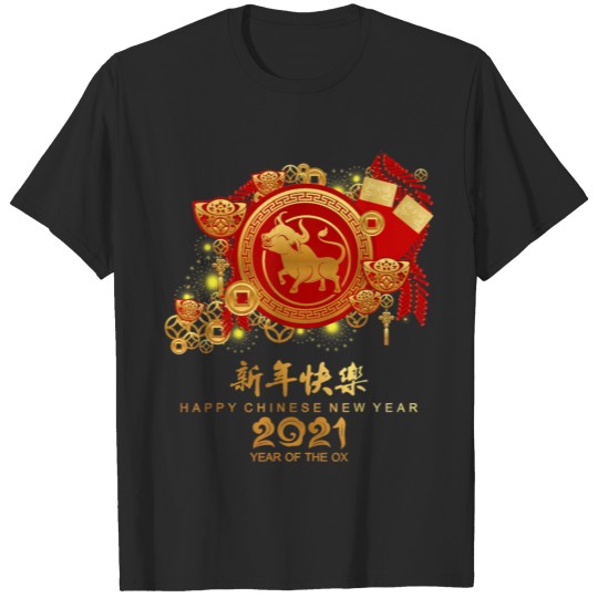 Discover Happy Chinese New Year 2021 Year Of The Ox T-shirt
